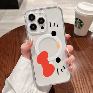 Ốp điện thoại Hello Kitty Tương thích cho <span class=keywords><strong>iPhone</strong></span> 17 17air 16 Pro 15 14 13 12 11pro Max XR XS 7 8 Plus bảo vệ chống sốc từ tính - Product Image 2