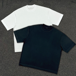 Camisetas Casuales de Hombre de Algodón 100% Premium de Alto Gramaje con Hombros Caídos, Lisas, Oversize y de Corte Cuadrado, para Fabricantes - Product Image 2