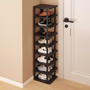 Space-Saving <strong>Vertical</strong> Plastic <strong>Shoe</strong> Rack Stand Organizer Shelves for Slippers Sandals Flats Entryway Closet <strong>Storage</strong> for Footwear - Product Image 3