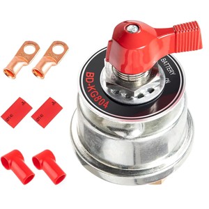 1 Set Interruttore Staccabatteria ad Alta Corrente 300A, Interruttore Isolatore di Alimentazione Master 300A per Auto, Veicoli, Camper, Barche - Product Image 2