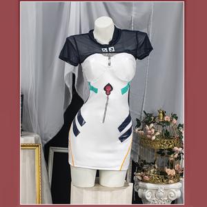 ชุดคอสเพลย์มอเตอร์ไซค์ของรินะ คิโยโมริ จากอนิเมะเรื่องนีออนเจเนซิส ไอวี พร้อมแจ็คเก็ตหนังสไตล์อนิเมะ - Product Image 4