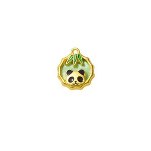 Pendentif Panda en alliage plaqué, bijoux pour la fabrication de bracelets, formes variées GJ280 - Product Image 5