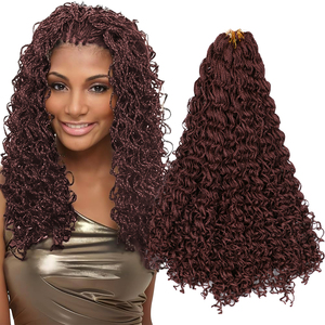 <span class=keywords><strong>Factory</strong></span> <span class=keywords><strong>Outlet</strong></span> 20 "50g Preestirado ZiZi Trenzas rizadas Mini Thin <span class=keywords><strong>Jumbo</strong></span> Box Trenza Extensión de cabello trenzado de ganchillo sintético - Product Image 1