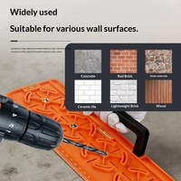 Produit transfrontalier très vendu : Kit de gabarit de perçage et de positionnement pour interrupteurs et prises avec échelle de précision et niveau intégré