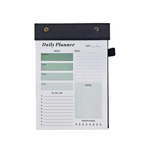 ปกหนังแบบกําหนดเองนักวางแผนรายวันฉีกขาดรายการการวางแผนแผ่นแผ่นจดบันทึกที่ไม่มีวันที่เรียงรายเป็นจุดวารสารเปล่า - Product Image 1