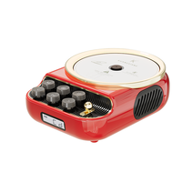 Système musical portable rétro 4-en-1 KUANGXIANG avec lecteur CD, haut-parleur Bluetooth, radio FM et veilleuse LED