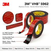 High Bond Custom Black Acrylic EVA Pressure Sensitive Waterproof 5962 Double Sided Adhesive Tape OEM Masking Mounting Stickers