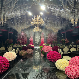 KHÁCH SẠN tiệc hội trường đèn chùm lớn dự án sang trọng pha lê Đèn chùm trang trí đám cưới pha lê ánh sáng Trần - Product Image 1