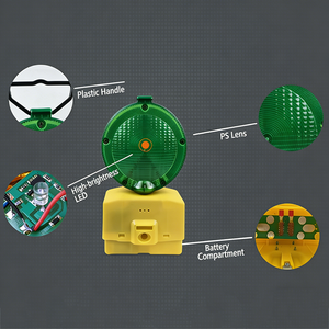 Battery Operated Warning Light Road <strong>Cone</strong> Flash LED Traffic Safety Construction Roadblock signal Light - Product Image 2