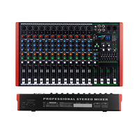 Console de mixage audio DJ 12 canaux avec connexion USB/BT/MP3 – Table de mixage audio professionnelle pour petites scènes, spectacles et soirées en direct