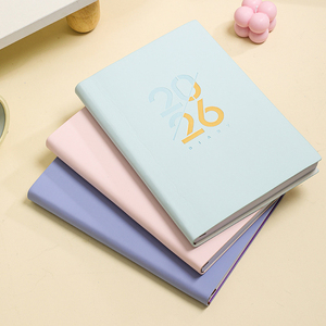 Agenda Diaria YUFINO 2026 A5 de PU, Cuaderno Almanaque, Costura con Hilo de Cuero Multicolor, Logotipo Personalizado Impreso, Calendario - Product Image 5