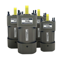 Moteur à engrenages micro AC 6W-250W avec boîte de vitesses 220V/380V monophasé à vitesse fixe pour l'automatisation personnalisable