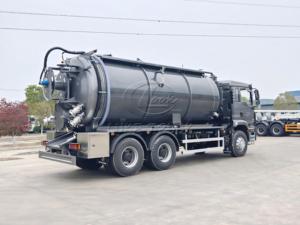 15-22m³ SHACMAN Delong Rear Double Axle Cleaning Suction Truck, Customizable - Product Image 3