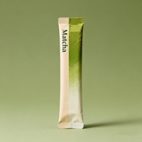 Sachets de poudre instantanée individuels de petite taille avec logo imprimé personnalisé, sachets de poudre de matcha, sachets de poudre de café, emballage