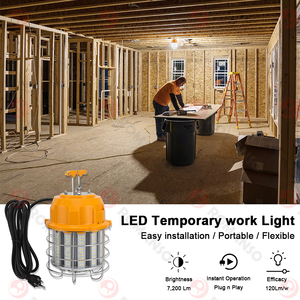 IP63 120Lm/W 60W 100W 150W 18000LM Portable Hook 10FT Cord 5 Years Warranty Daylight White LED Linkable Work <b>Light</b> - Product Image 6
