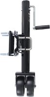 TOWKING Cric de remorque pour bateau 1500 lb avec roues doubles de 6 pouces, fixation latérale par boulons, hauteur de levage de 10 pouces