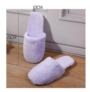 En çok satan tek kullanımlık peluş terlik high end aile otel havayolu terlik - Product Image 5