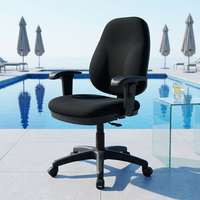 Chaise de bureau de direction moderne à dossier mi-haut de haute qualité avec hauteur réglable et pivotante pour le bureau à domicile