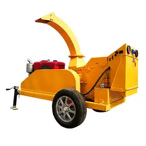 Động cơ diesel Powered gỗ chipper Shredder gỗ di động chipper máy