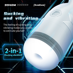Copa masturbadora masculina automática <span class=keywords><strong>2</strong></span> en 1 con 4 succión 6 máquina de masturbación vibratoria juguetes sexuales para hombres - Product Image 2