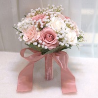 Buket bunga pernikahan buket pengantin buket pengiring pengantin dekorasi bunga pernikahan buatan tangan bunga romantis