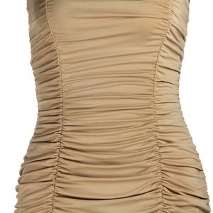 Primavera e estate nuovo 2022 abbigliamento donna Sexy Tube Top Nightclub Ruffle Hip Dress 8505 - Product Image 5