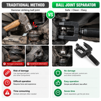 Kit d'outils de démontage et de séparation de rotules multifonctionnel WUZHAO, outils professionnels de réparation de suspension et de direction automobile