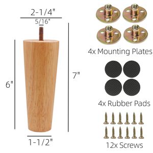 <span class=keywords><strong>Gambe</strong></span> Coniche in Legno Resistente per Divani, Tavoli, Camere da Letto, Soggiorni, Mobili di Qualità per Hotel dal Produttore Fornitore - Product Image 5