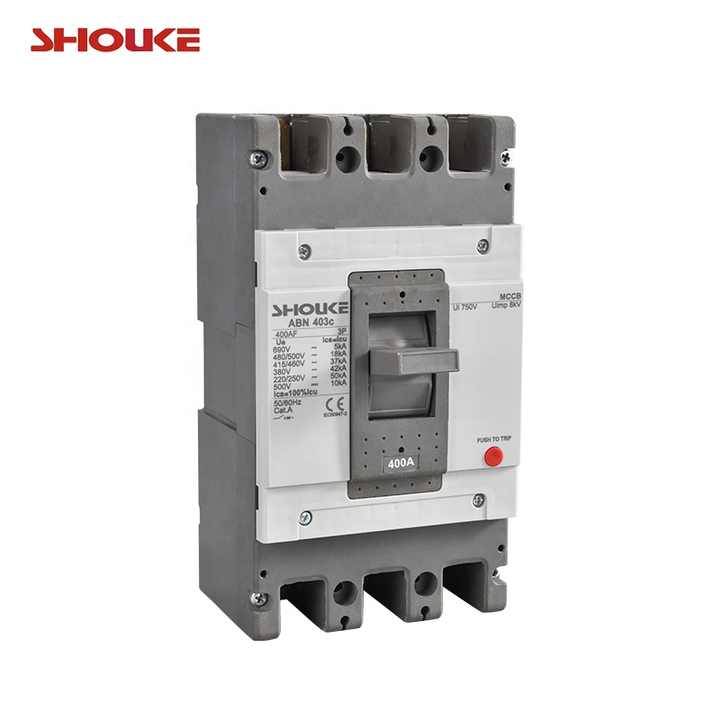 Abn403c Mccb 400a Moulded Case Circuit Breaker For Power Control