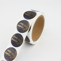 Rouleau d'étiquettes personnalisables en feuille d'or et d'argent avec impression numérique et logo, autocollant de haute qualité pour cosmétiques, emballage cadeau