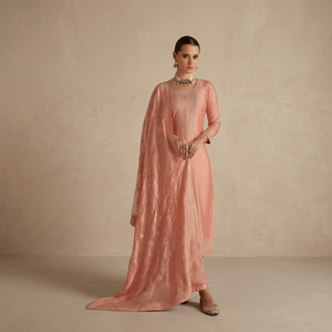 STAR IMPEX Salwar Kameez pour femme en tissu de lin, longueur ras du sol, séchage rapide, tenue ethnique traditionnelle pour mariage, décontractée, Inde, Pakistan - Product Image 4