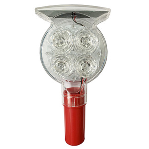 Baliza Solar <span class=keywords><strong>de</strong></span> Alta Potencia con 8 LED <span class=keywords><strong>de</strong></span> PC/ABS y Protección IP66 para Advertencia a Larga Distancia en Carreteras y Zonas <span class=keywords><strong>de</strong></span> Construcción - Product Image 4