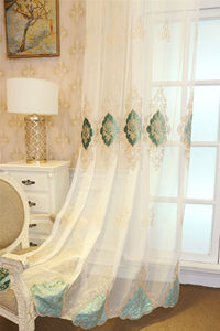 European Luxury Customizable Modern Grommet <strong>Curtains</strong> Velvet Embroidered Tulle Living Room <strong>Kitchen</strong> Bedroom Sheer <strong>Curtain</strong> 100% - Product Image 4