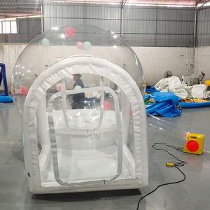 Tienda de campaña con globo para fiesta de boda al aire libre de 8 pies y 10 pies, <span class=keywords><strong>casa</strong></span> de burbujas blanca inflable que rebota, cúpula de burbujas, patio trasero para <span class=keywords><strong>alquiler</strong></span> - Product Image 6