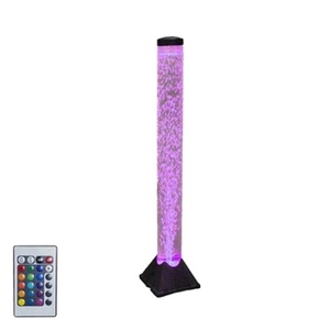 <span class=keywords><strong>Lampe</strong></span> <span class=keywords><strong>à</strong></span> <span class=keywords><strong>colonne</strong></span> d'eau moderne en acrylique <span class=keywords><strong>à</strong></span> <span class=keywords><strong>bulles</strong></span> LED, vente chaude, base triangulaire amovible décorative - Product Image 2