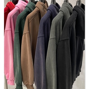<span class=keywords><strong>Felpa</strong></span> con Cappuccio da <span class=keywords><strong>Uomo</strong></span> Personalizzata, 400G, Stile Vintage Americano, Vestibilità Ampia e Corta, <span class=keywords><strong>Maniche</strong></span> Lunghe, Versatile - Product Image 2