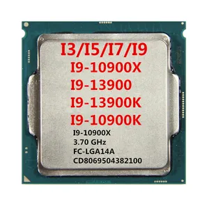 I-n-el prosesor i9-10900 CPU asli core 5.20 65W komputer Desktop 7400t 7500 8400 9400 9400f i5 4900 9500