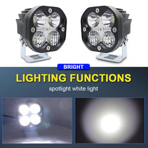 Projecteur LED Moto 3 pouces 40W, Modèle MO20, Garantie 2 Ans, Lumière de Travail Blanche et Jaune pour ATV et Camion - Product Image 2