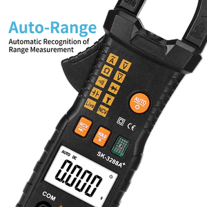 Pinza Amperimétrica Digital SK-3288A para Voltaje y Corriente CA/CC 600V 60A con Rango Automático, Multímetro CAT III 600V - Product Image 3