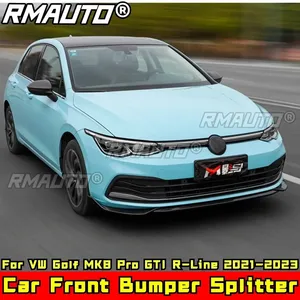 Kit carrosserie pour Golf MK8 Pro GTI R-Line, spoiler de pare-chocs avant noir brillant pour VW Golf MK8 Pro GTI R-Line 2021-2023, accessoires de voiture - Product Image 2