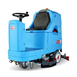 Factory Direct Sale commercial carpet cleaning machine Industrial Floor Scrubber Driving Electric Ride On Double Brush