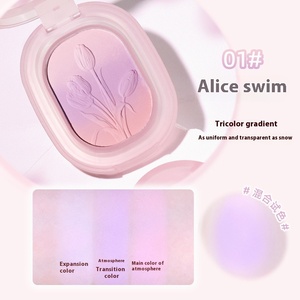 NOVO maquillaje coreano tres colores degradado rubor multiusos 5g rubor en polvo blanco desnudo miel melocotón colores rubor Etiqueta Privada - Product Image 5