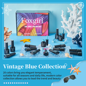 <span class=keywords><strong>Kit</strong></span> de <span class=keywords><strong>manucure</strong></span> <span class=keywords><strong>professionnel</strong></span> Foxgirl LED DIY pour designer français, 20 couleurs de vernis gel UV avec outils à ongles longue durée pour la vente en gros - Product Image 2