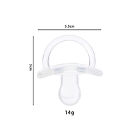 Sucette pour bébé personnalisée en gros Nano Silver matériau en silicone liquide sans BPA poignée à débit variable 0-12 mois sommeil de bébé