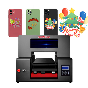 Máy In 3d Uv Phẳng Máy In Uv Với Varnish Rotary Kingjet Nhỏ Định Dạng Phẳng Xi Lanh Gạch Gốm Plotter Imprimante - Product Image 1