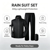 Ensemble imperméable deux pièces ultra-fin pour homme et femme, pantalon et veste de moto, randonnée en plein air, imperméable et respirant