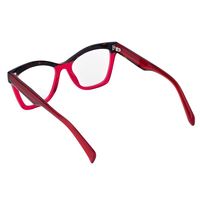 Montures de lunettes de vue décontractées MOOHE MH1206A en acétate œil-de-chat bicolore, personnalisables OEM/ODM avec logo, pour verres de prescription