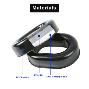 Almohadillas de silicona para las orejas, repuesto de gel para las orejas, compatible con los auriculares de aviación de <span class=keywords><strong>David</strong></span> mclarks H10 - Product Image 2