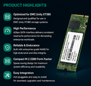 118000526 Dell EMC 64GB M.2 SATA SSD untuk Unity XT380 System Cache Drive - Product Image 2