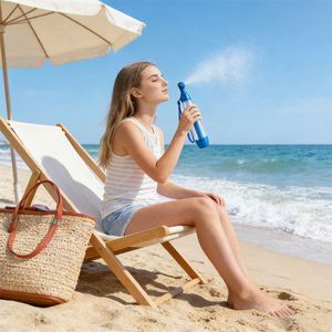 2026 Fashion Face <b>Mist</b> Portable Lanyard Sport Gift 75Ml Plastic Body Water Spray <b>Bottle</b> for Outdoor - Product Image 6